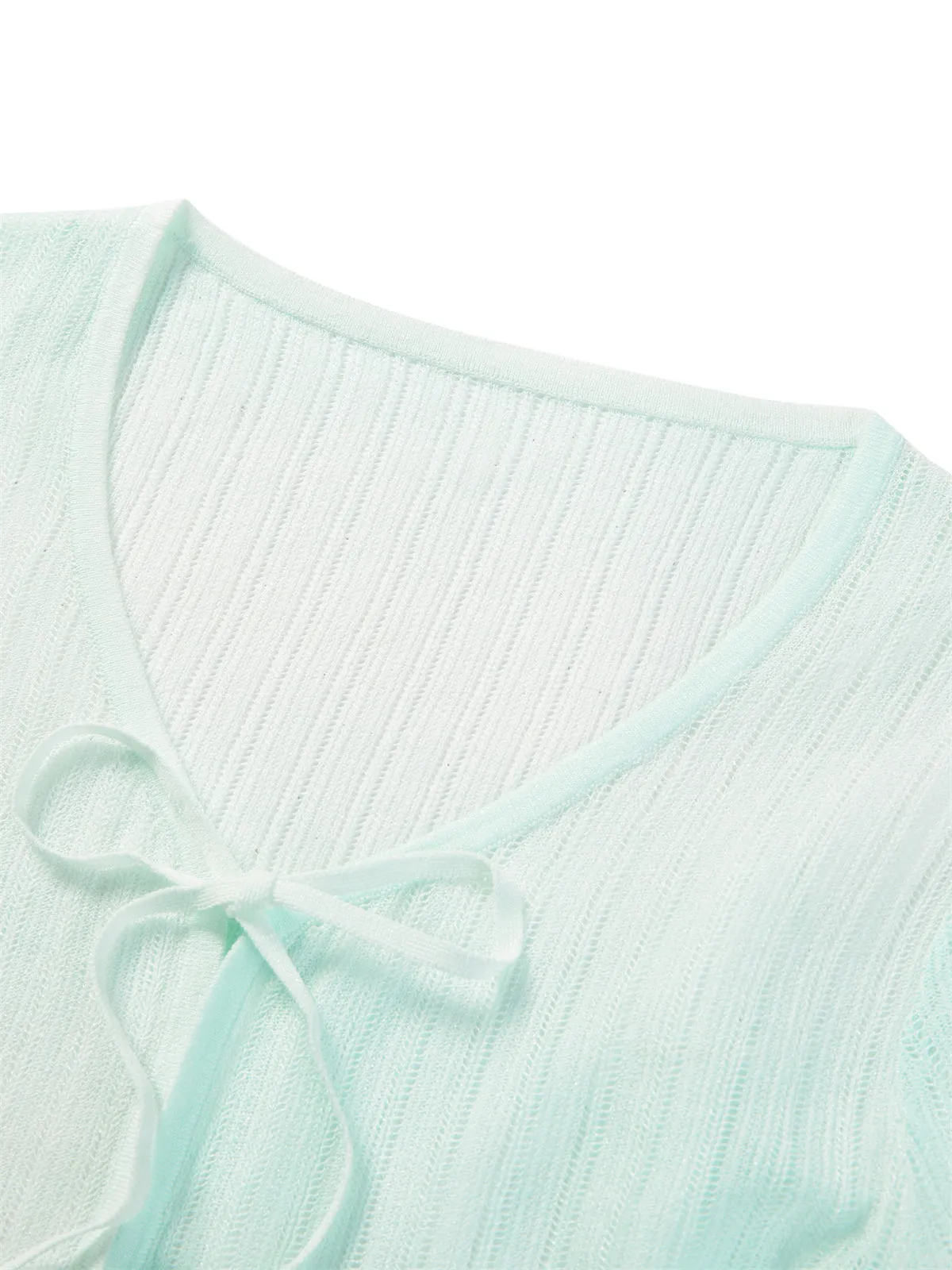 Women's Lightweight Gradient Knit Cardigan sold by PEACEBIRD product image thumbnail 4