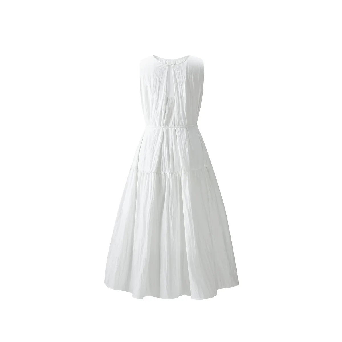 Women's Sleeveless Vacation Dress with Back Cutout sold by PEACEBIRD product image thumbnail 5
