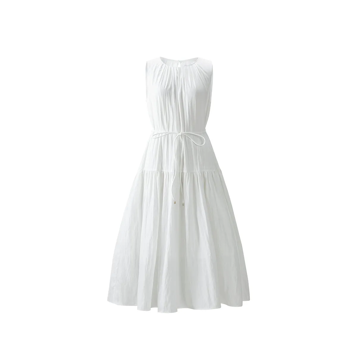 Women's Sleeveless Vacation Dress with Back Cutout sold by PEACEBIRD product image thumbnail 2