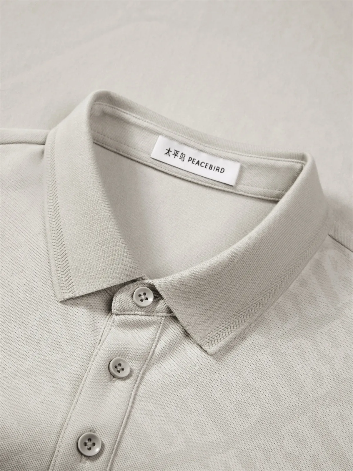 Men's Cooling Polo Shirt with Letter Print sold by PEACEBIRD product image thumbnail 4