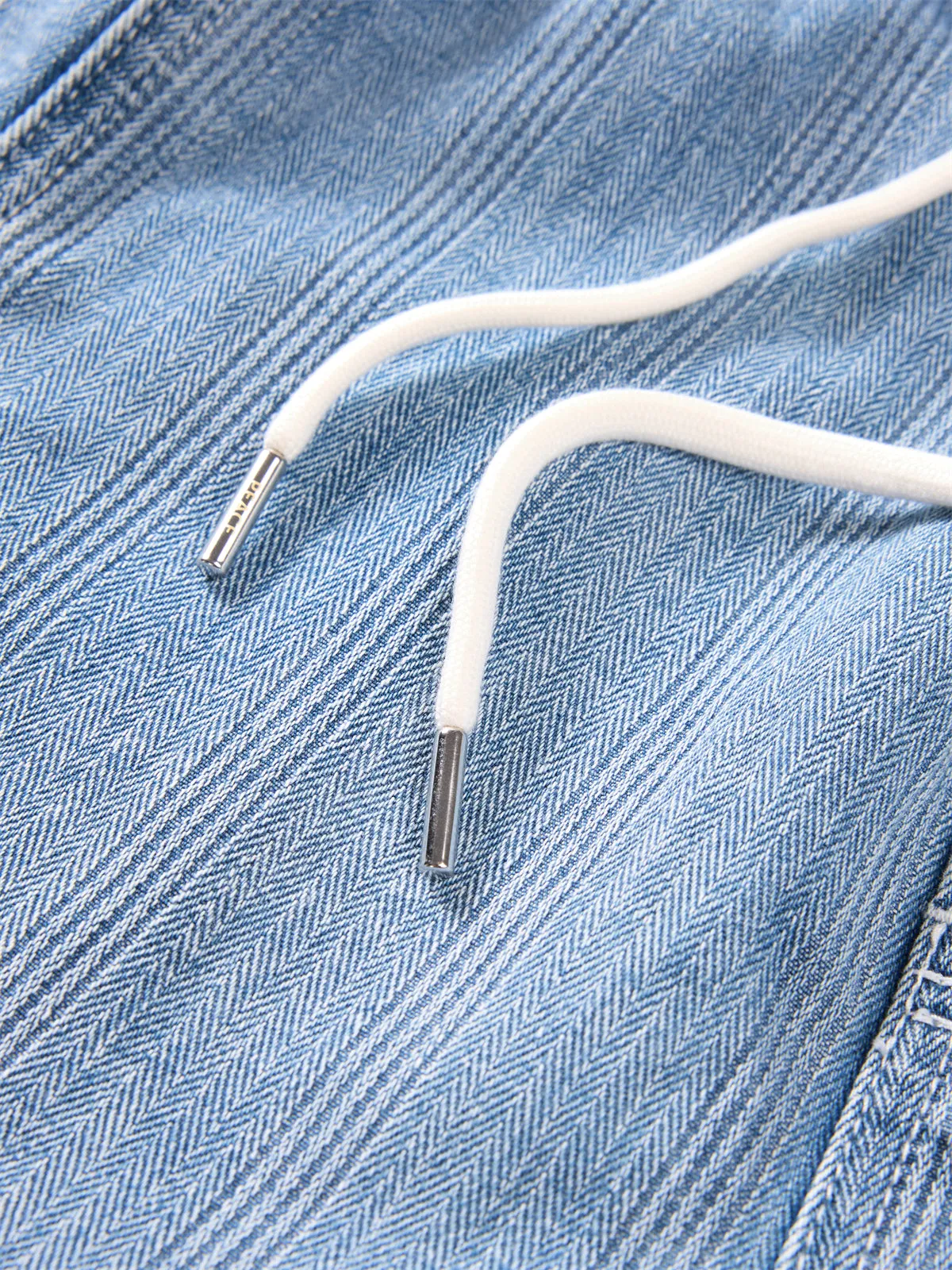 Men's Distressed Textured Denim Shorts sold by PEACEBIRD product image thumbnail 4