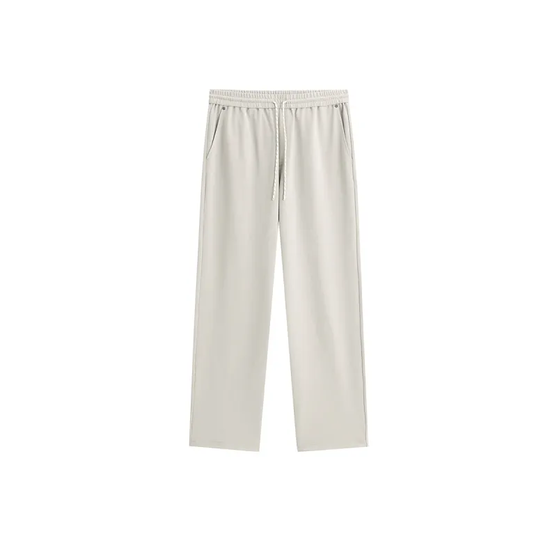 Men's Solid Straight-Leg Relaxed Sweatpants sold by PEACEBIRD