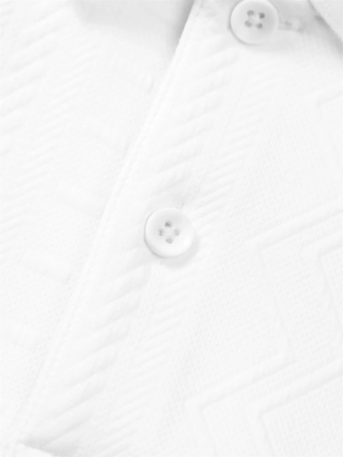 Men's Solid Jacquard Polo Shirt sold by PEACEBIRD product image thumbnail 5