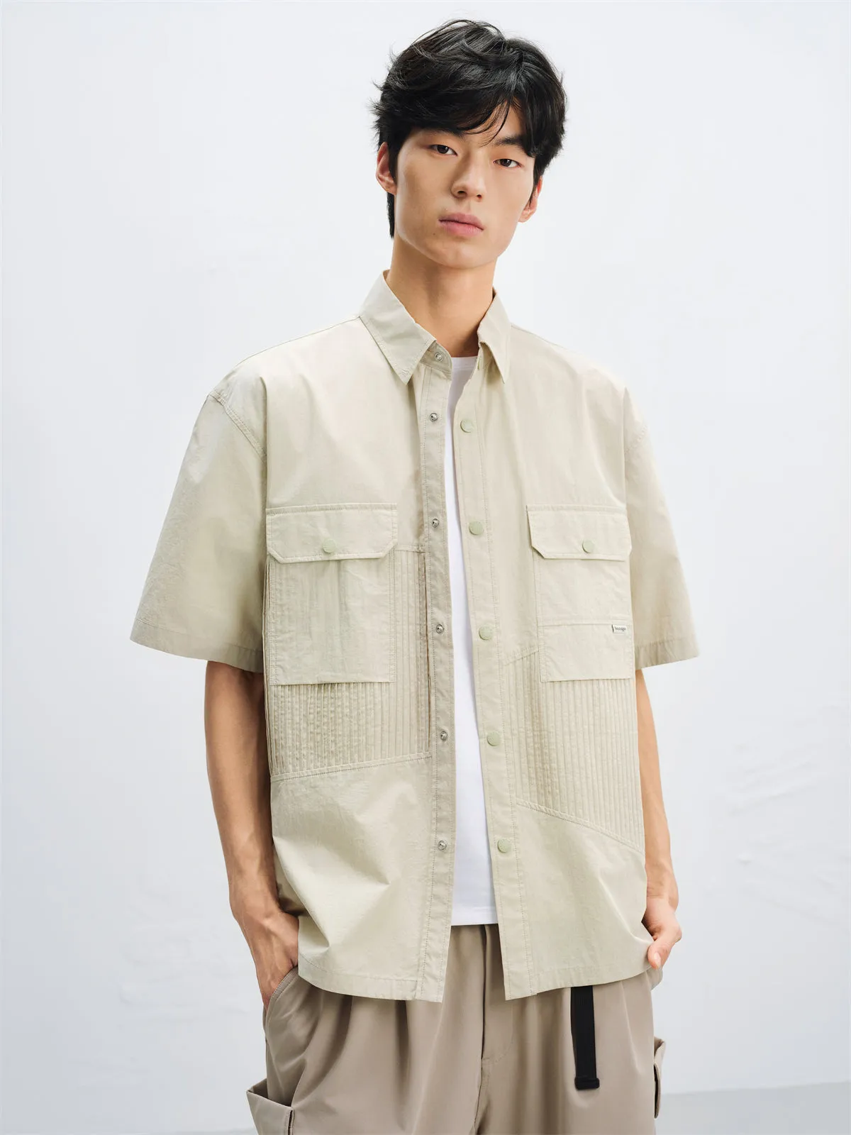 Men's Utility Outdoor Half Sleeve Shirt sold by PEACEBIRD product image thumbnail 2