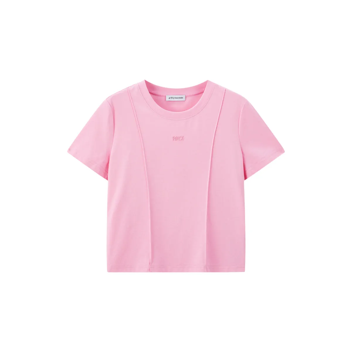 Women's Slim-Fit Tencel T-Shirt with Embroidery sold by PEACEBIRD