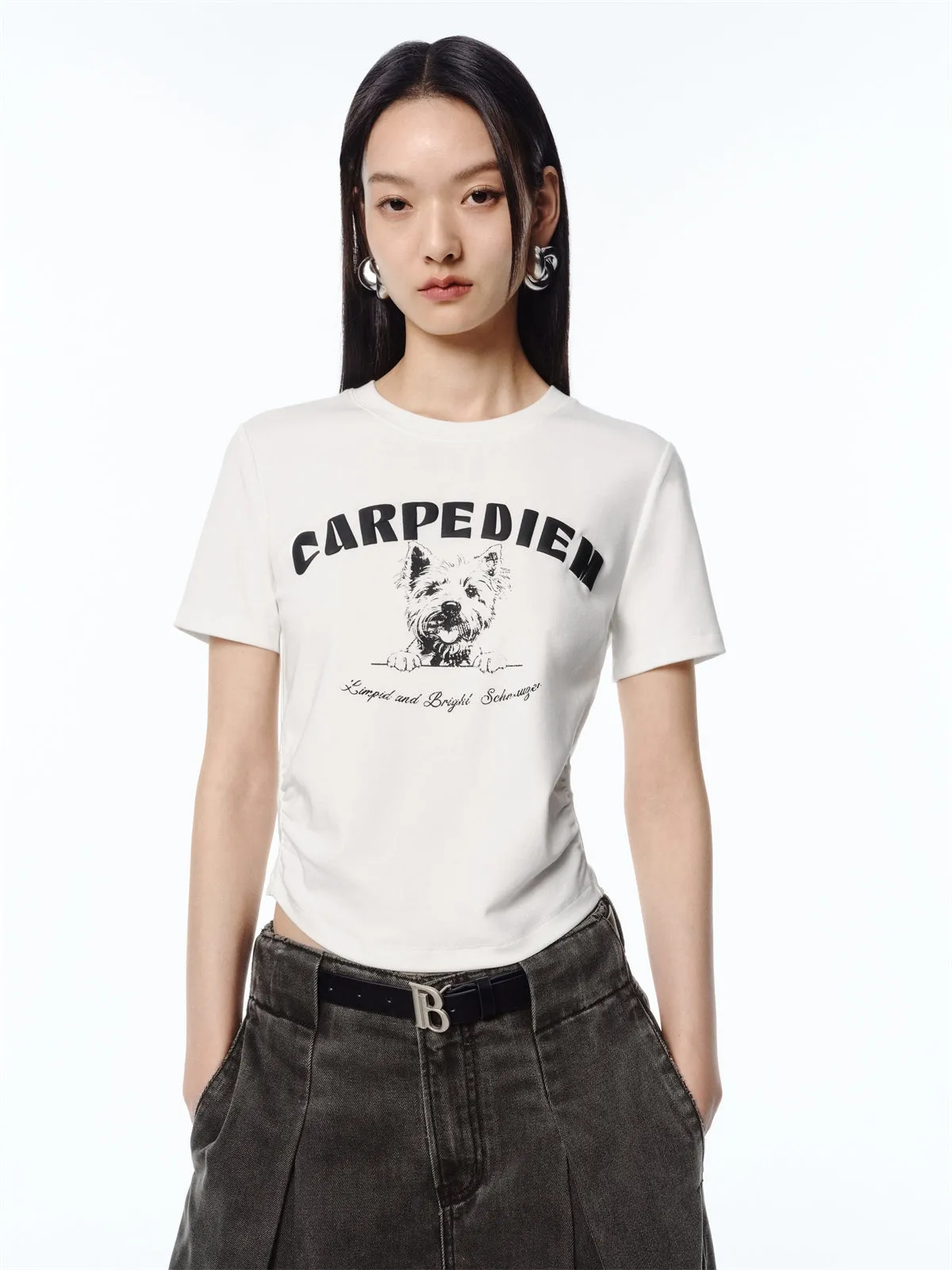 Women's Antibacterial T-Shirt with Graphic Print sold by PEACEBIRD product image thumbnail 4