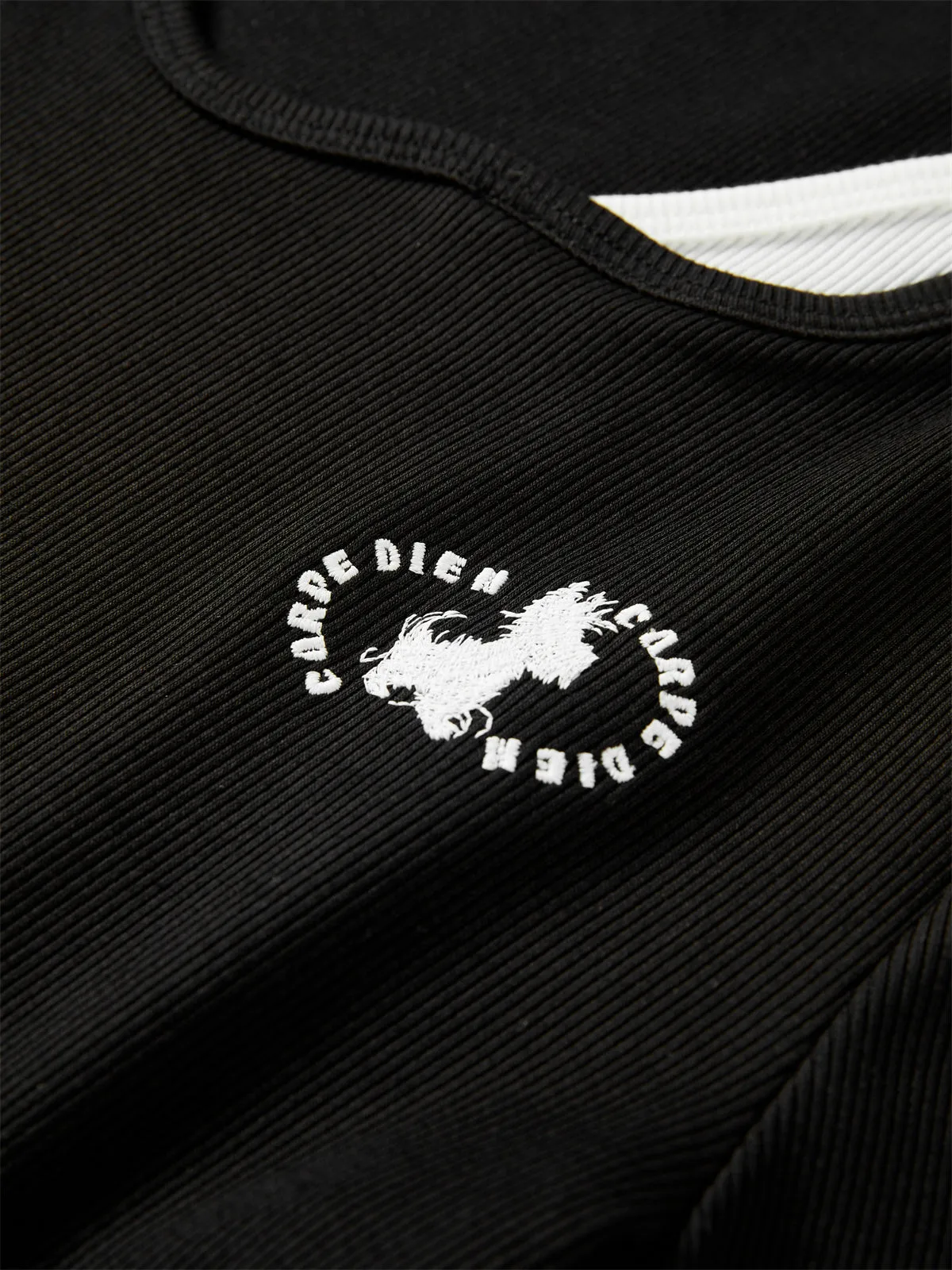 Women's Cropped Contrast Layered-Look T-Shirt sold by PEACEBIRD product image thumbnail 5