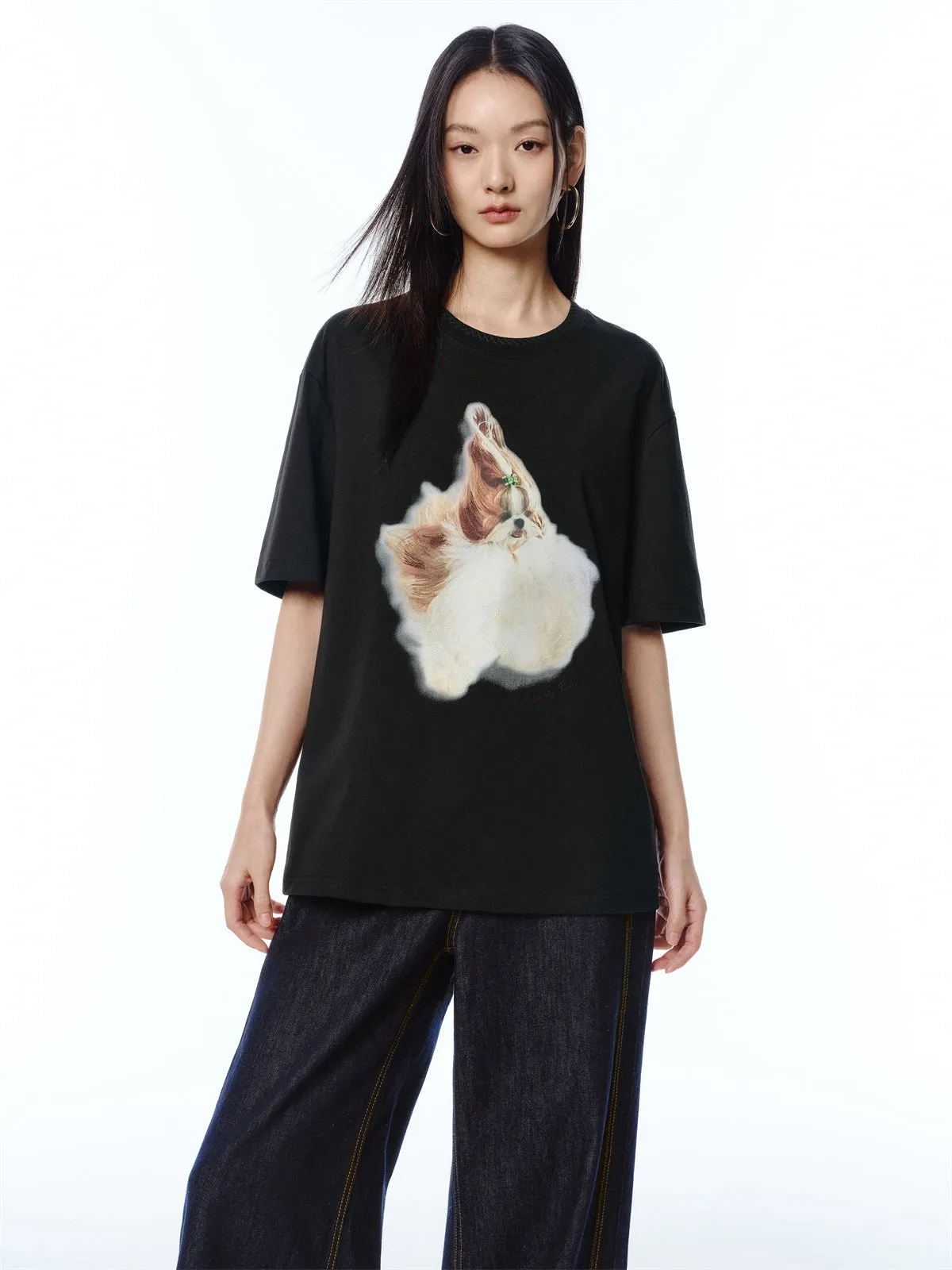 Women's Cooling Antibacterial T-Shirt with Graphic sold by PEACEBIRD product image thumbnail 2