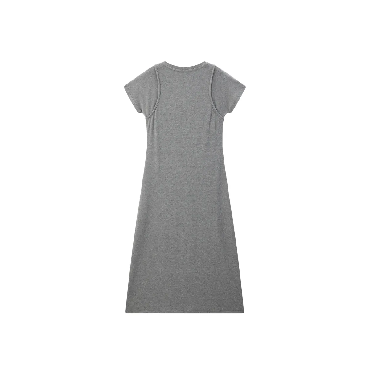 Women's Sporty Layered-Look T-Shirt Dress sold by PEACEBIRD product image thumbnail 3