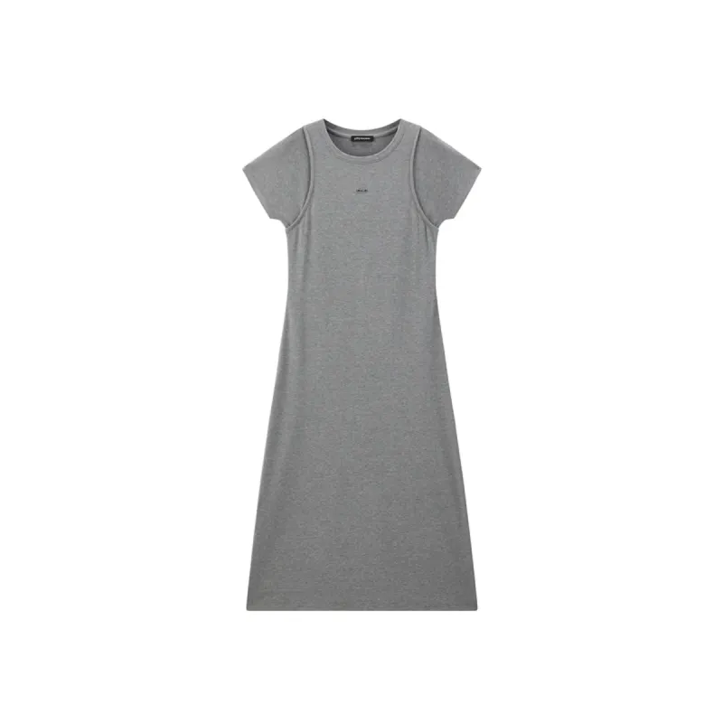 Women's Sporty Layered-Look T-Shirt Dress sold by PEACEBIRD