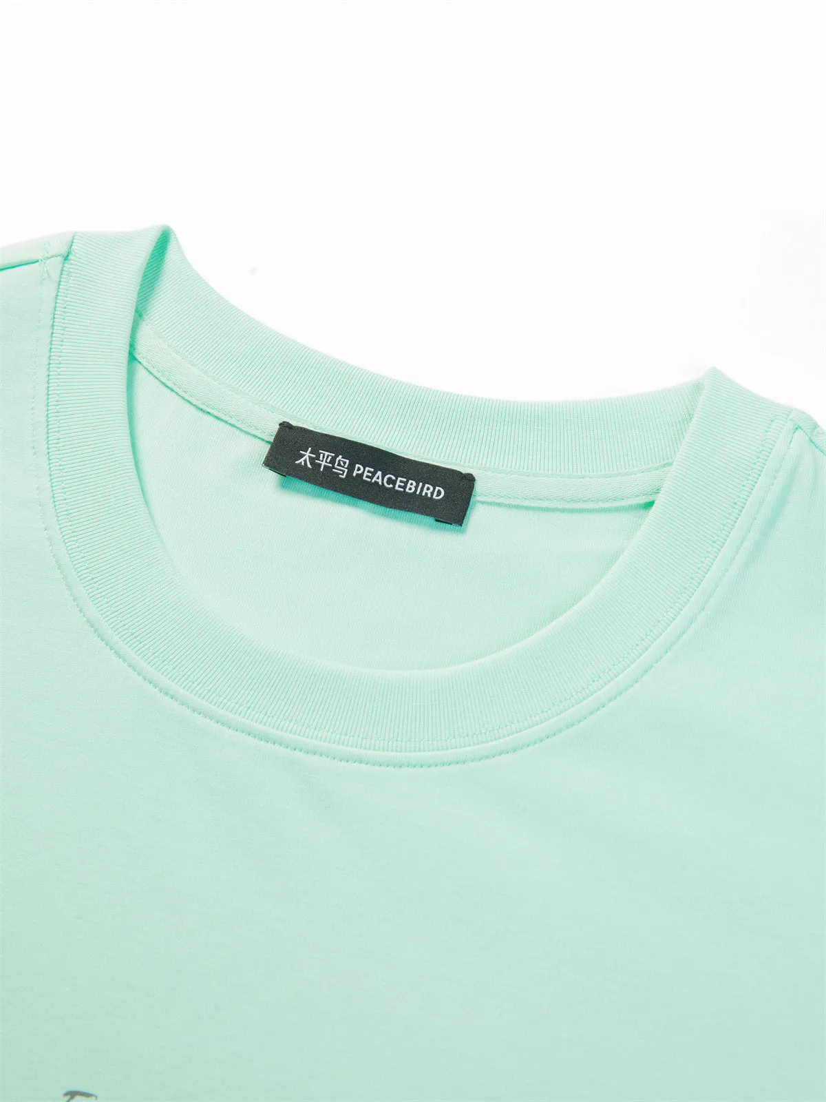 Women's Mint Cooling Oversized Graphic T-Shirt sold by PEACEBIRD product image thumbnail 4