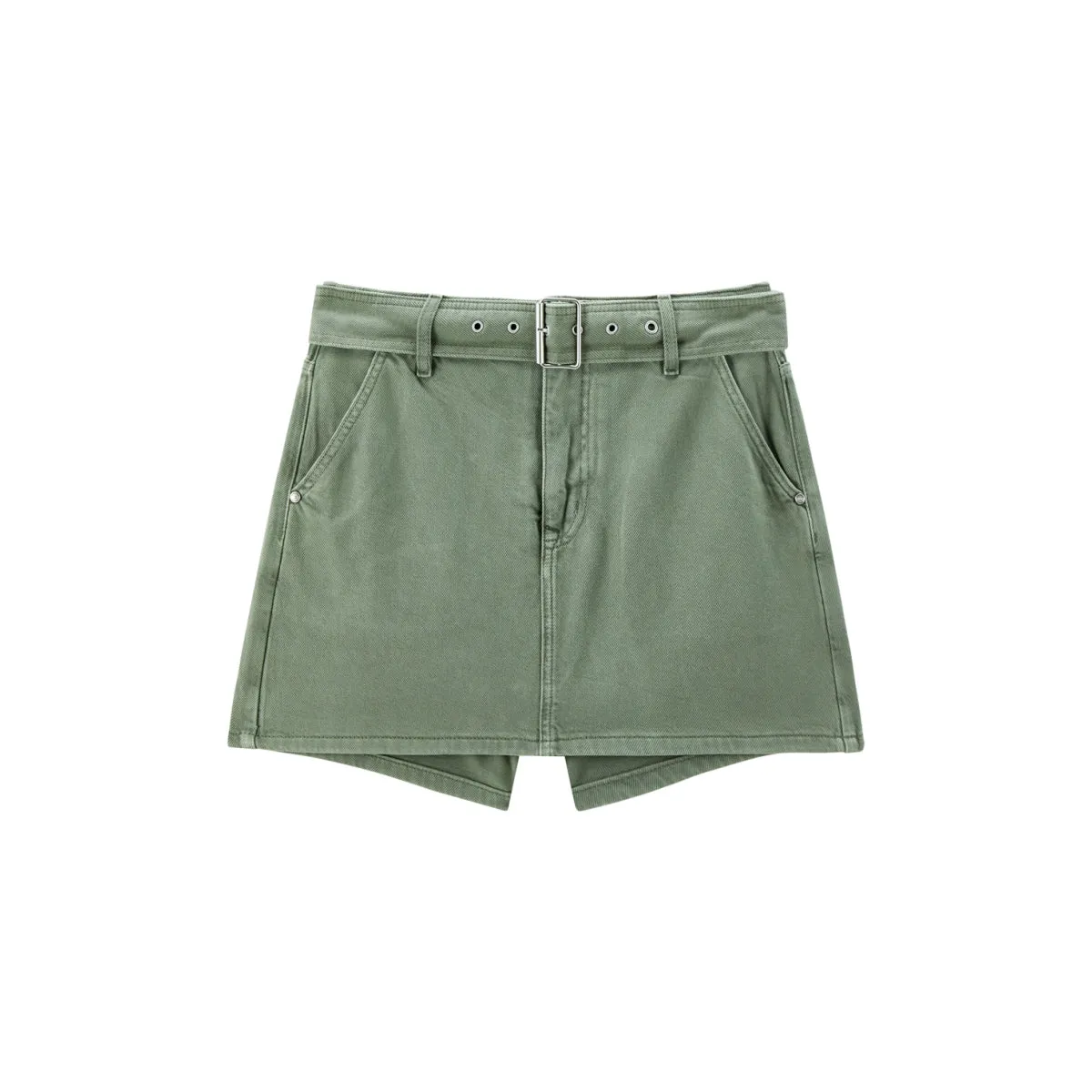 Women's High-Waisted Cotton Denim Shorts sold by PEACEBIRD
