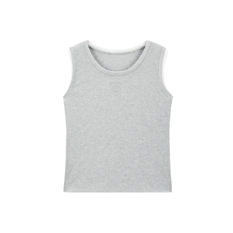 Women's Slim-Fit Layered-Look Tank Top sold by PEACEBIRD