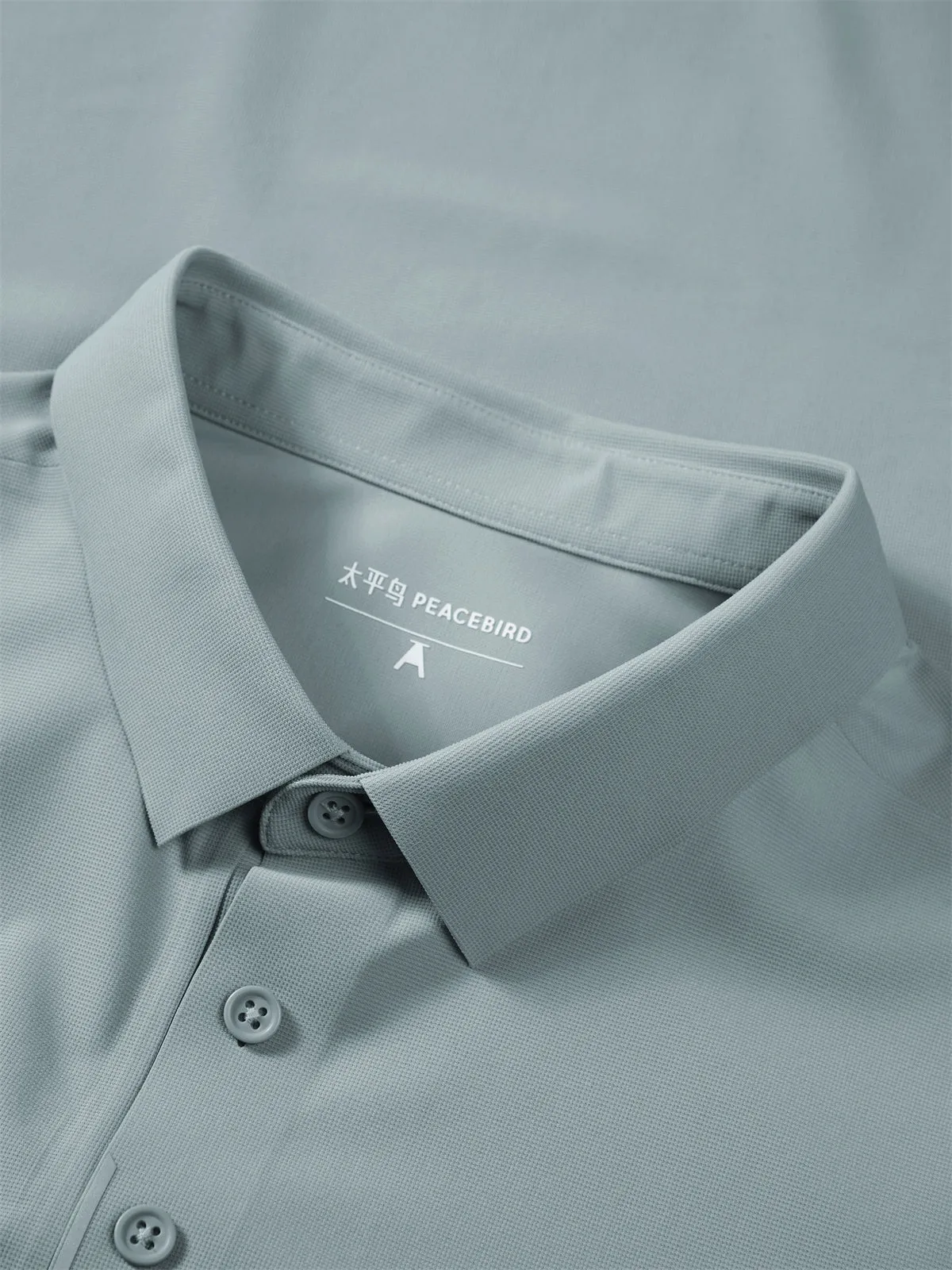 Men's Slim-Fit Solid Polo Shirt sold by PEACEBIRD product image thumbnail 4