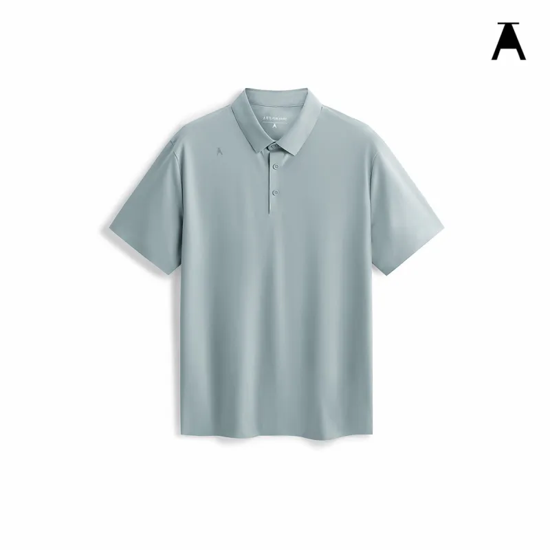 Men's Slim-Fit Solid Polo Shirt sold by PEACEBIRD