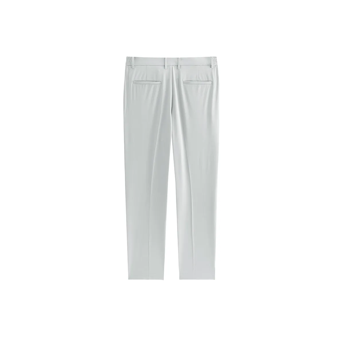 Men's Gray Textured Straight-Leg Pants sold by PEACEBIRD product image thumbnail 2