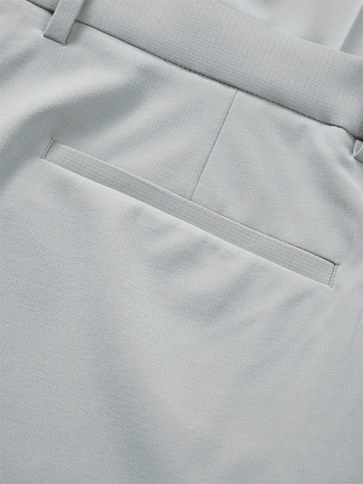 Men's Gray Textured Straight-Leg Pants sold by PEACEBIRD product image thumbnail 5