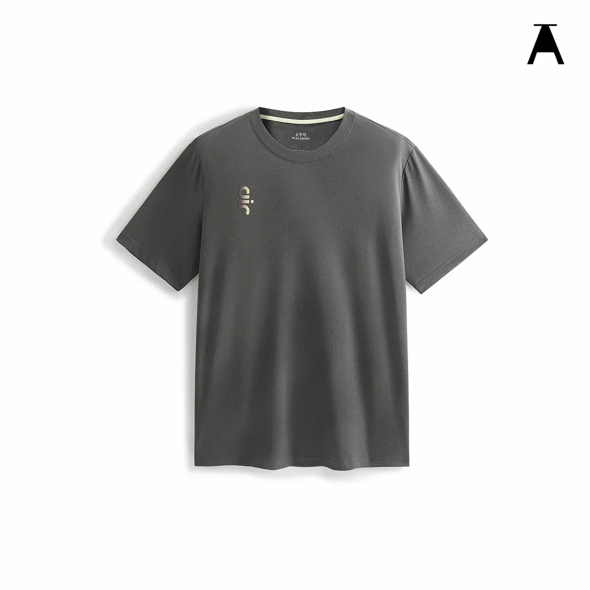 Men's T-Shirt with Gradient Letter Print sold by PEACEBIRD