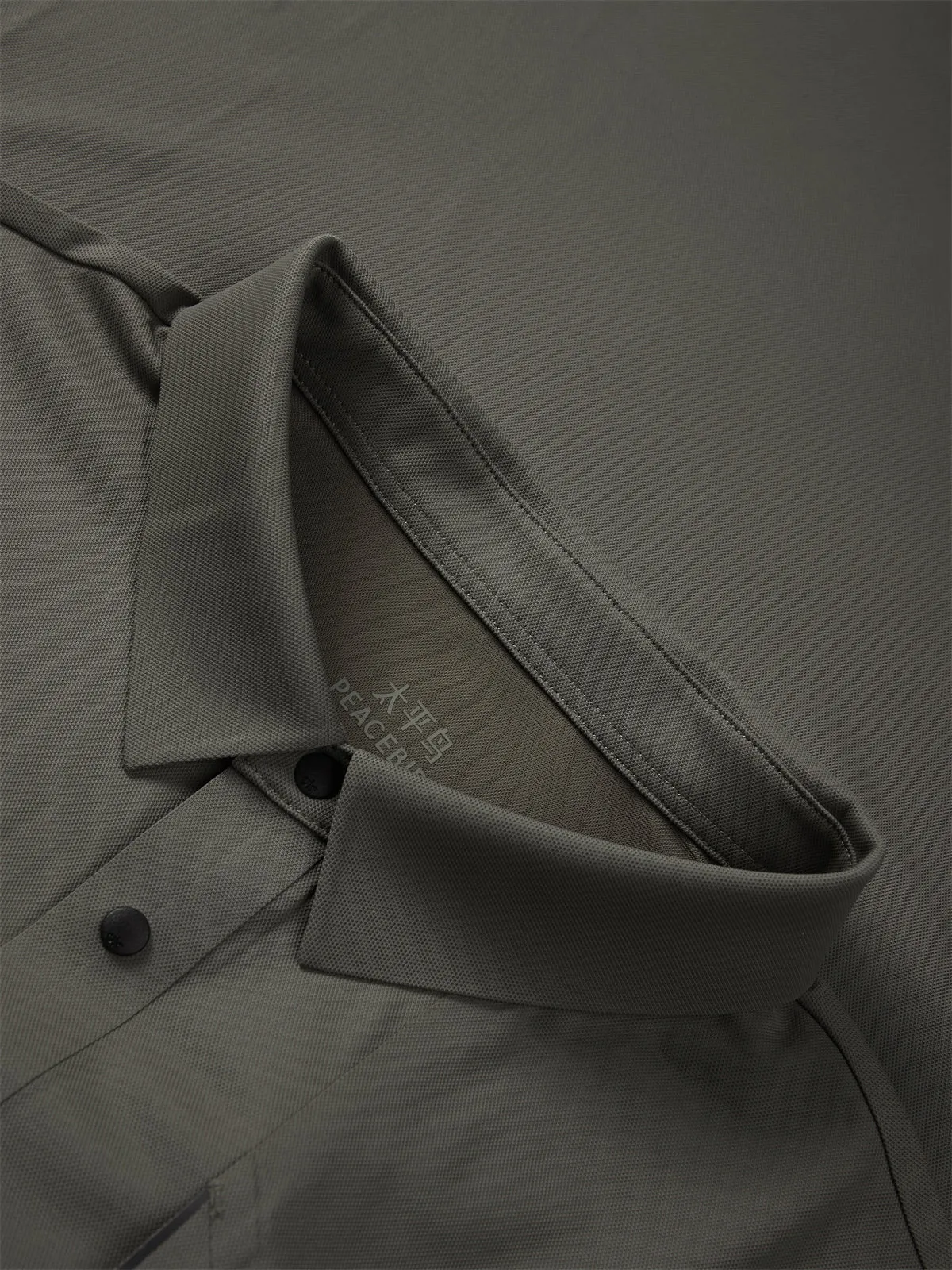 Men's Cooling Polo Shirt with Letter Print sold by PEACEBIRD product image thumbnail 3