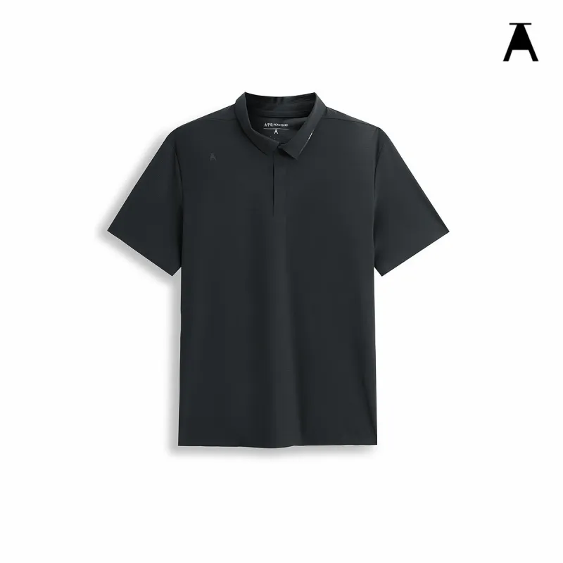 Men's Bonded Knit Polo Shirt sold by PEACEBIRD