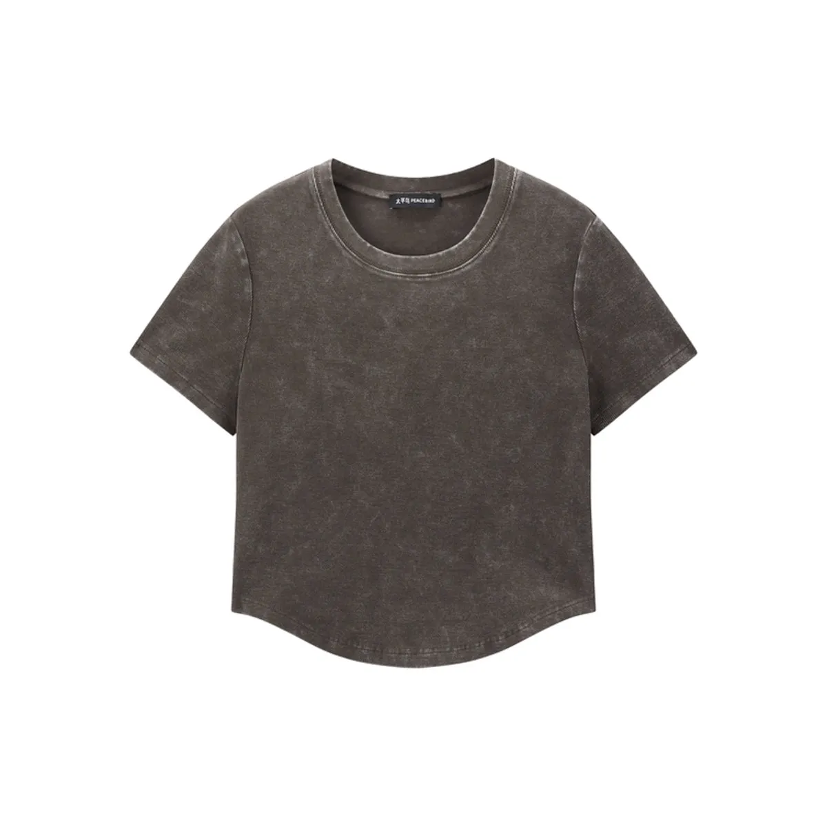 Women's Cropped Vintage-Washed T-Shirt sold by PEACEBIRD