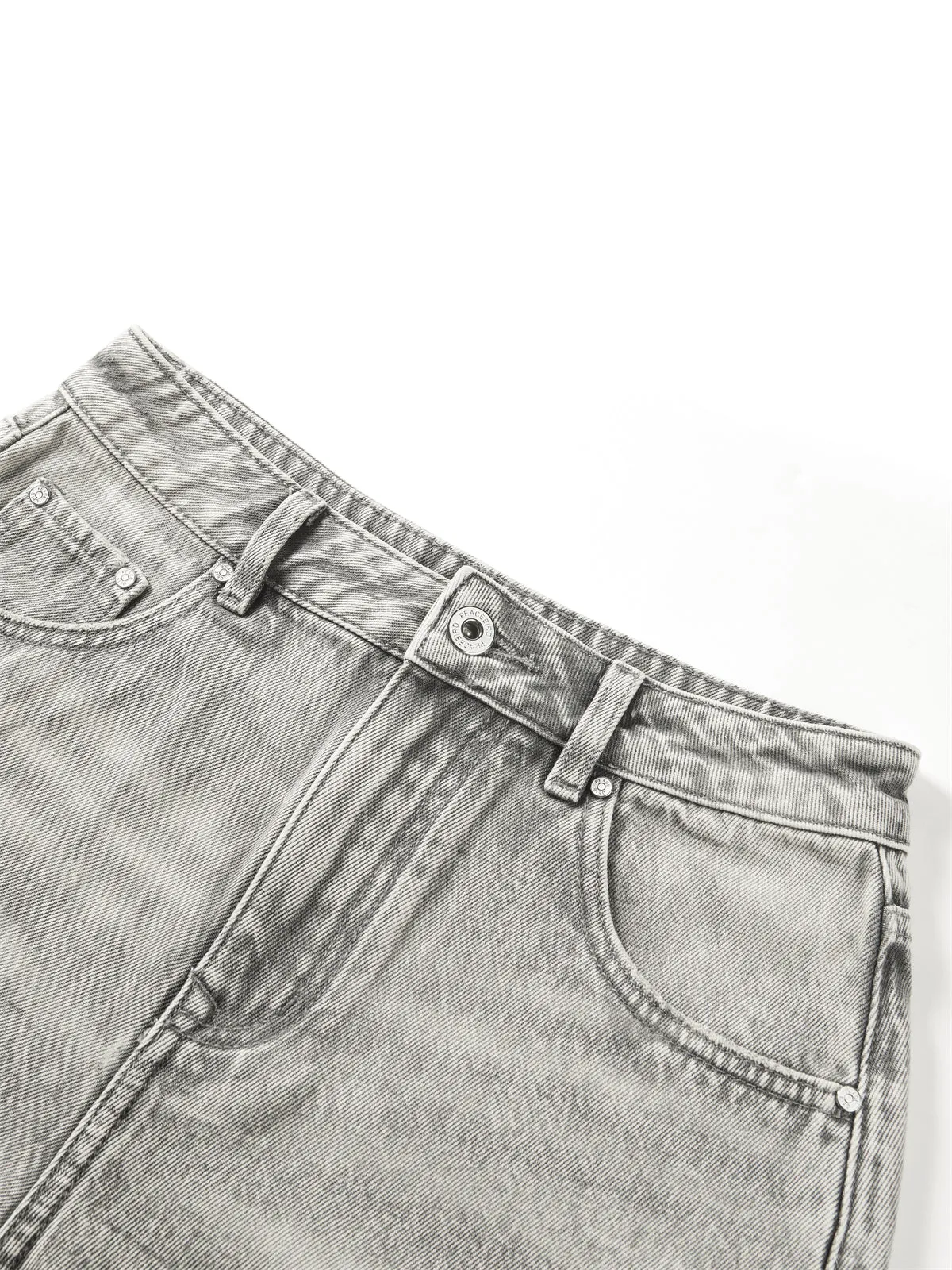 Women's Vintage-Washed Frayed Denim Shorts sold by PEACEBIRD product image thumbnail 4