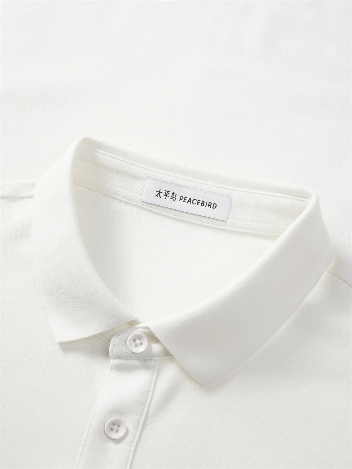 Men's Beige Cooling Quick-Dry Polo Shirt sold by PEACEBIRD product image thumbnail 4