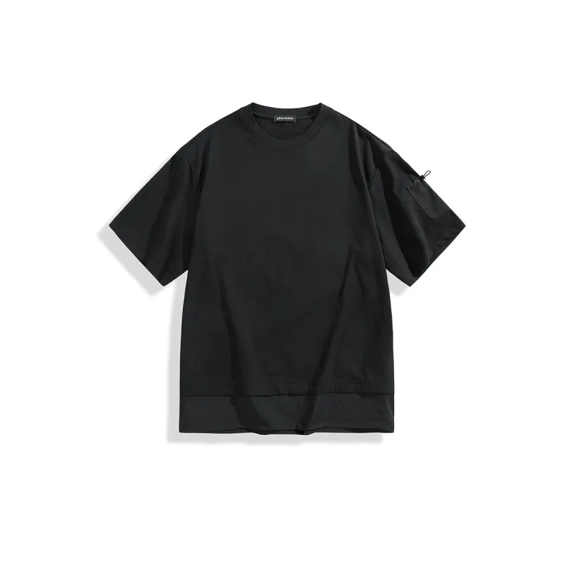 Men's Outdoor-Style T-Shirt with Drawstring Hem sold by PEACEBIRD