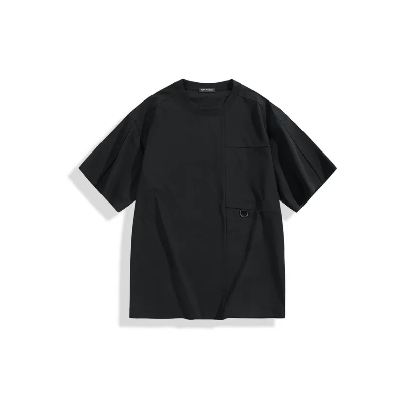Men's Relaxed-Fit Outdoor-Style Panelled T-Shirt sold by PEACEBIRD
