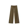 Women's High-Waisted Tencel Wide-Leg Pants sold by PEACEBIRD