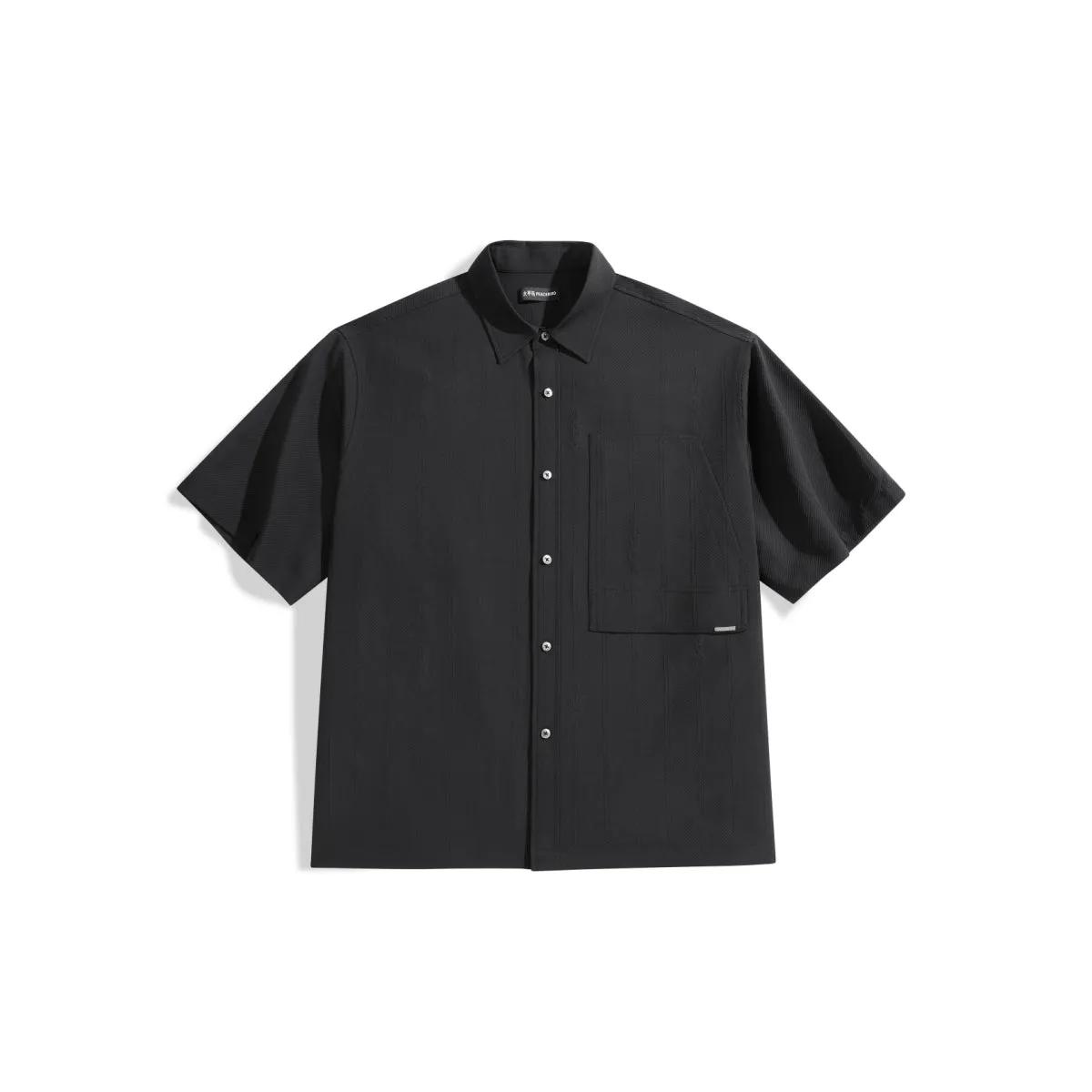 Men's Solid Jacquard Textured Shirt sold by PEACEBIRD