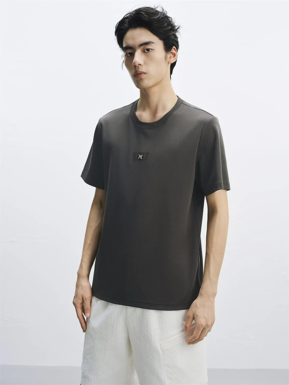 Men's Heavyweight Embroidered T-Shirt sold by PEACEBIRD product image thumbnail 2