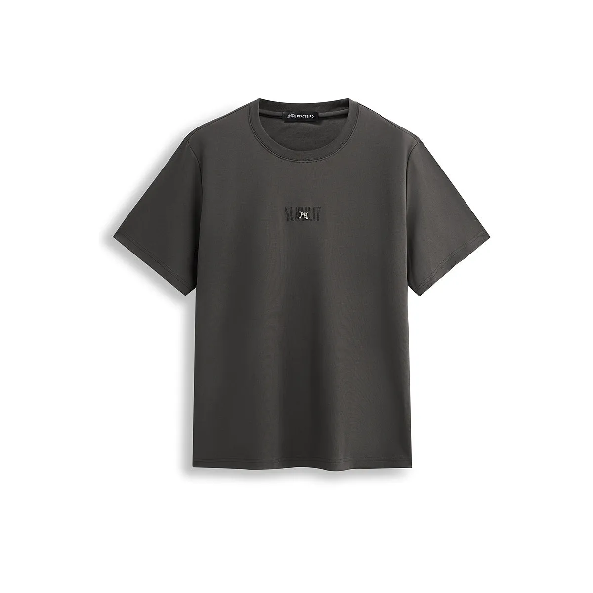 Men's Heavyweight Embroidered T-Shirt sold by PEACEBIRD