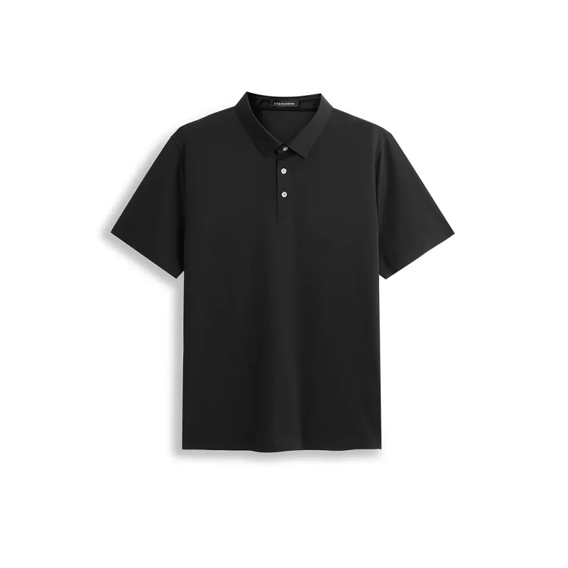 Men's Embossed Silk-Blend Polo Shirt sold by PEACEBIRD