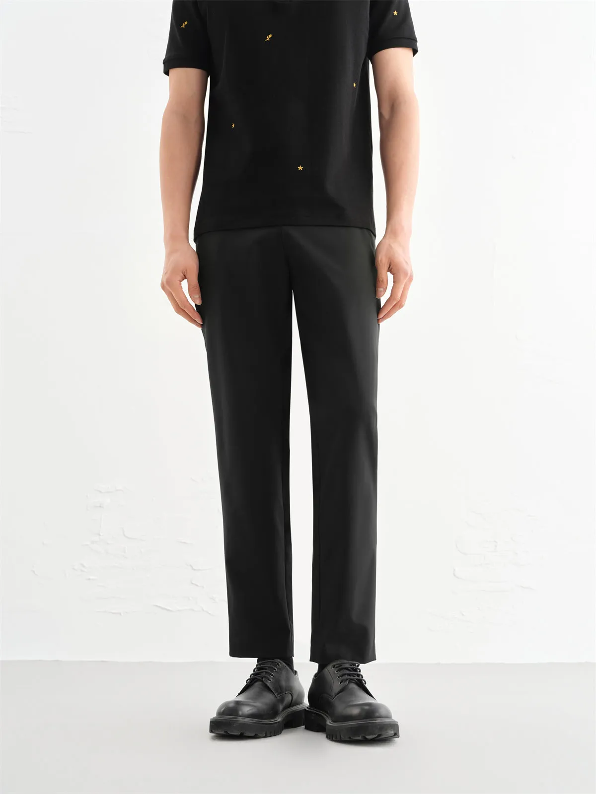 Men's Slim Tapered Business Pants sold by PEACEBIRD product image thumbnail 2