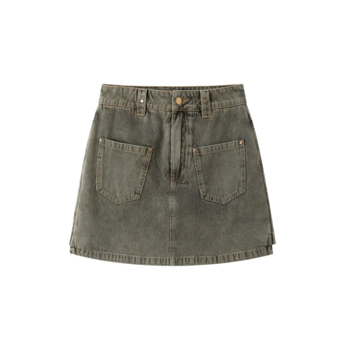 Women's High-Waisted A-Line Wide-Leg Denim Shorts sold by PEACEBIRD