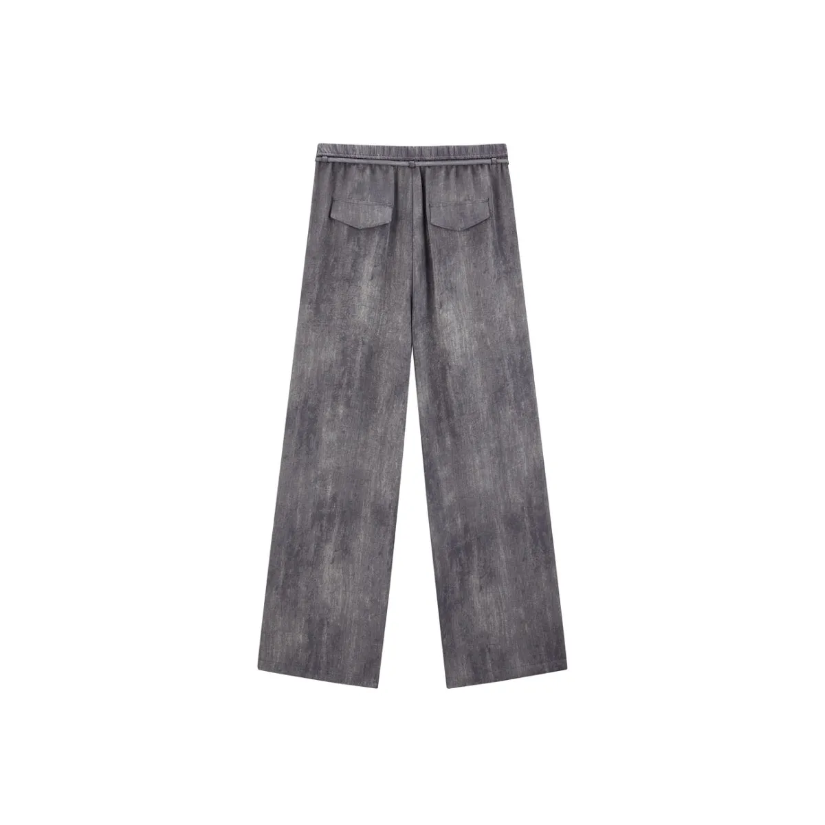 Women's Printed Textured Straight-Leg Pants sold by PEACEBIRD product image thumbnail 3