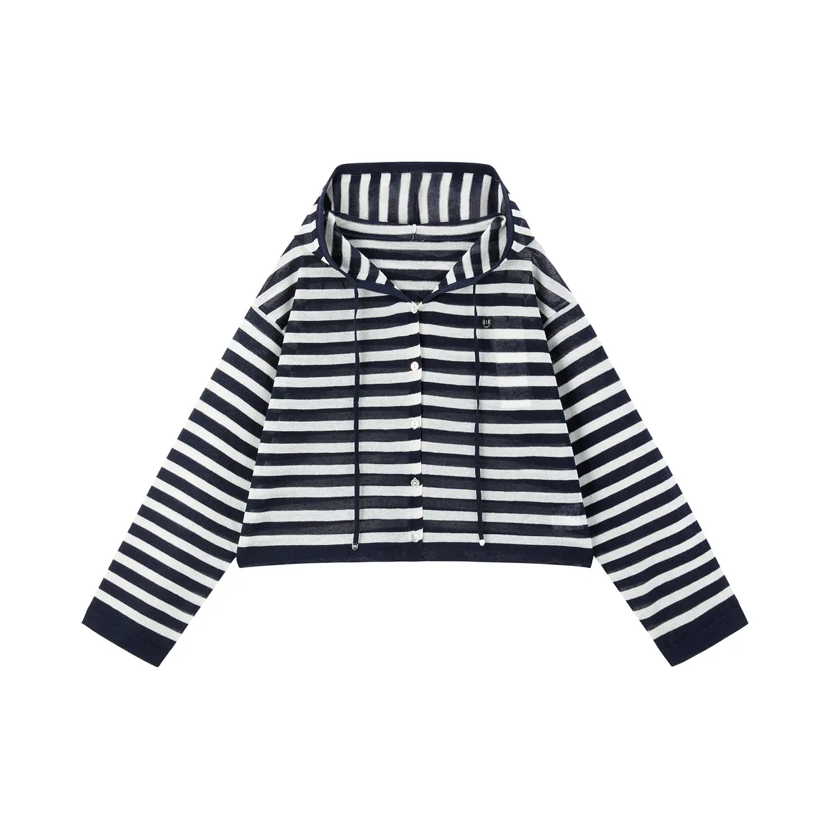 Women's Linen-Blend Striped Knit Cardigan sold by PEACEBIRD