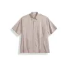 Men's Solid Shirt with Pleated Hem sold by PEACEBIRD
