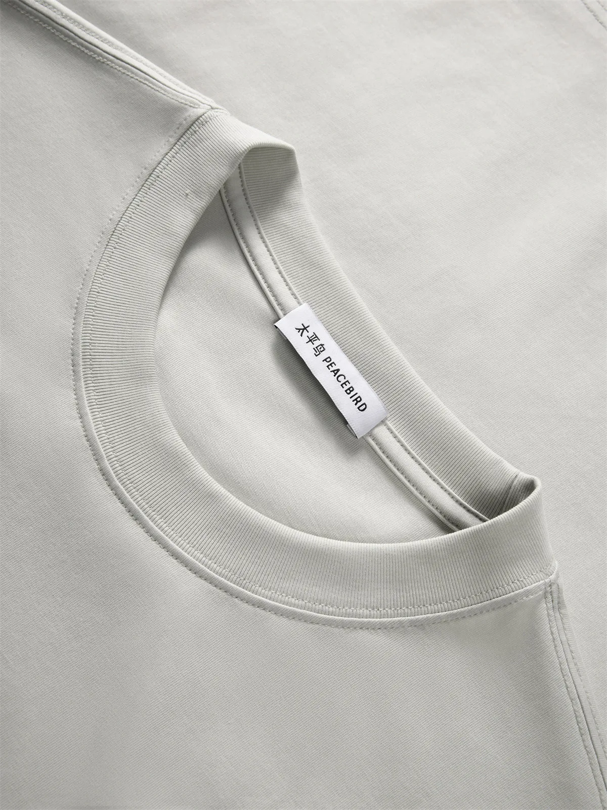 Men's Printed T-Shirt with Patch Embroidery sold by PEACEBIRD product image thumbnail 3