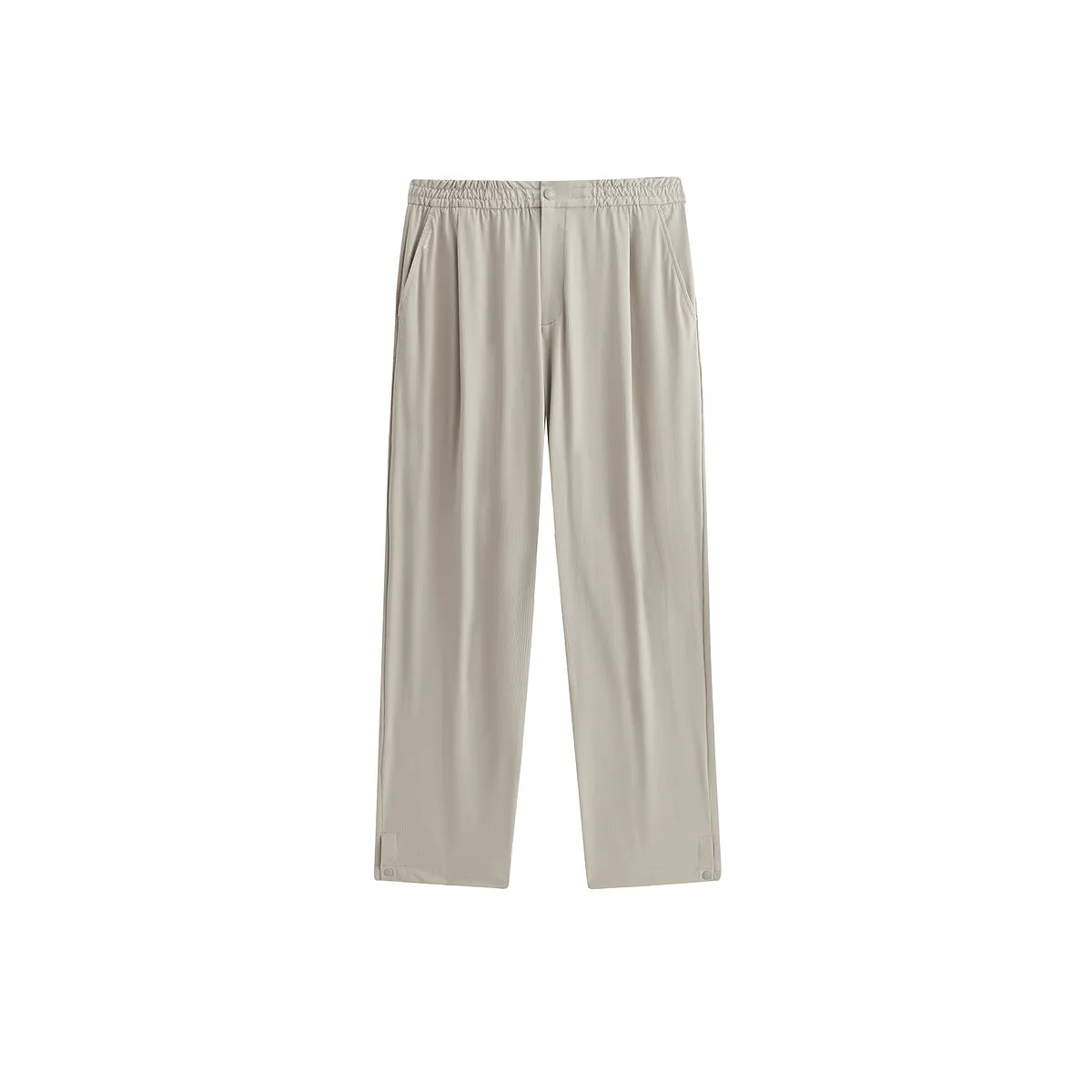 Men's Solid Textured Straight-Leg Pants sold by PEACEBIRD