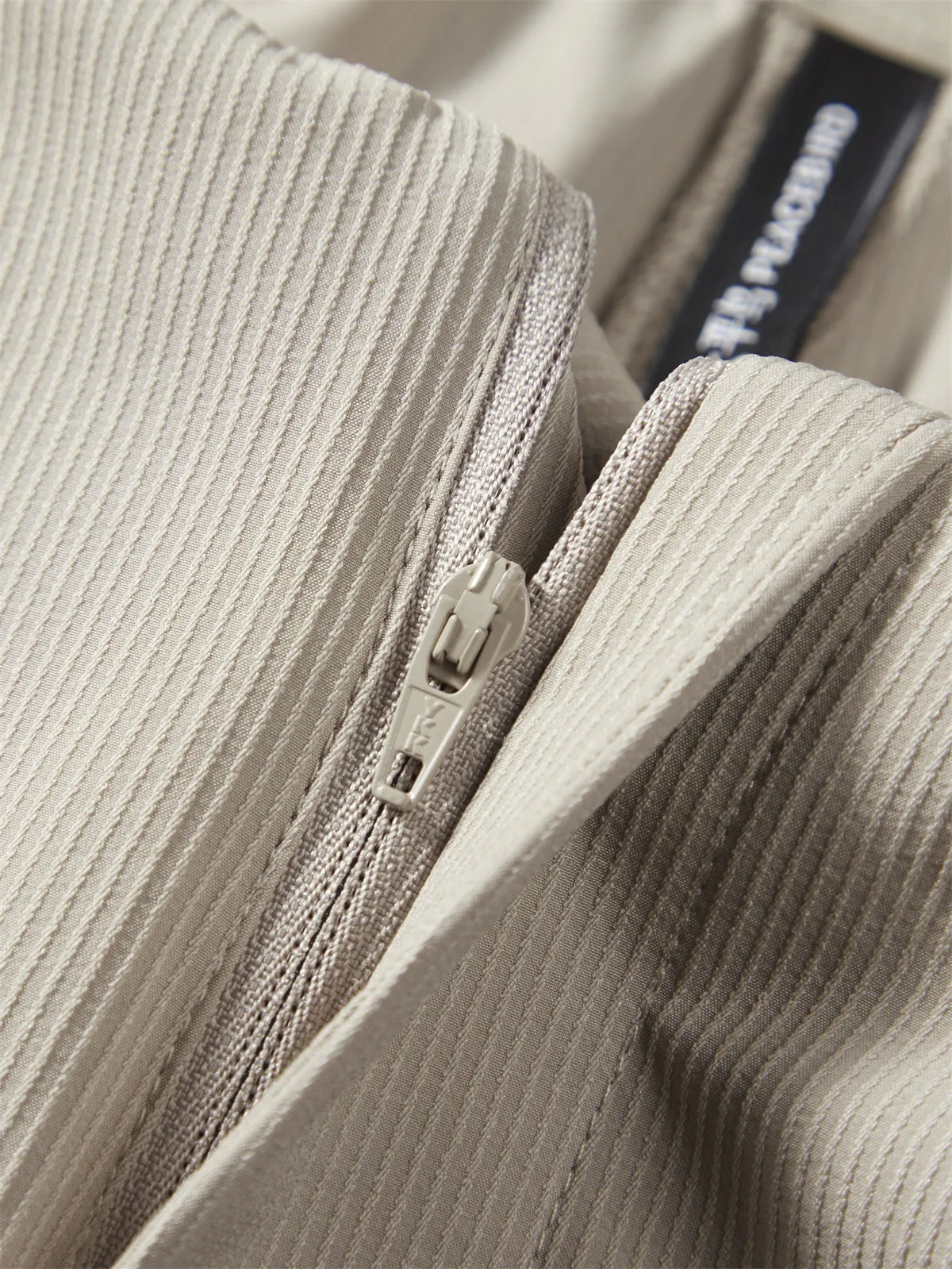 Men's Solid Textured Straight-Leg Pants sold by PEACEBIRD product image thumbnail 4