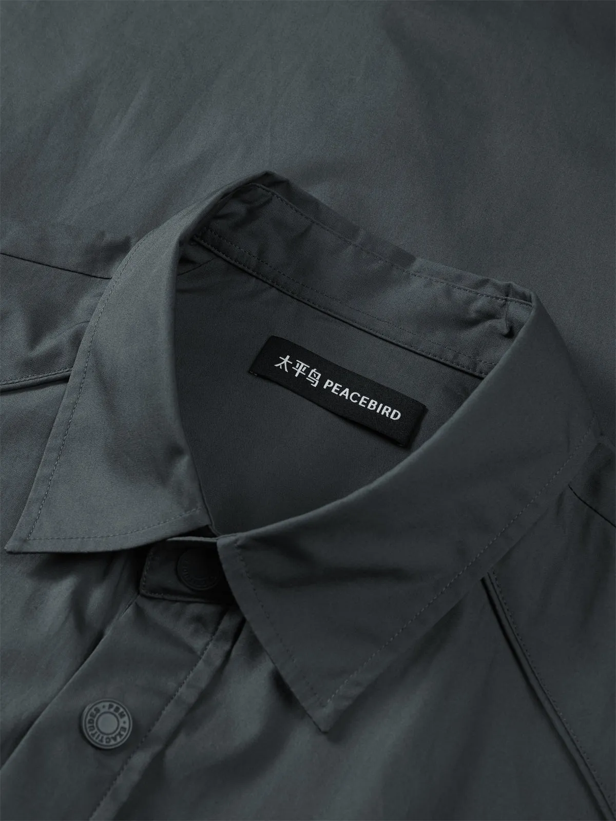 Men's Cotton Utility-Style Shirt sold by PEACEBIRD product image thumbnail 3