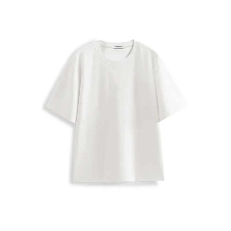 Men's Solid Embroidered T-Shirt sold by PEACEBIRD