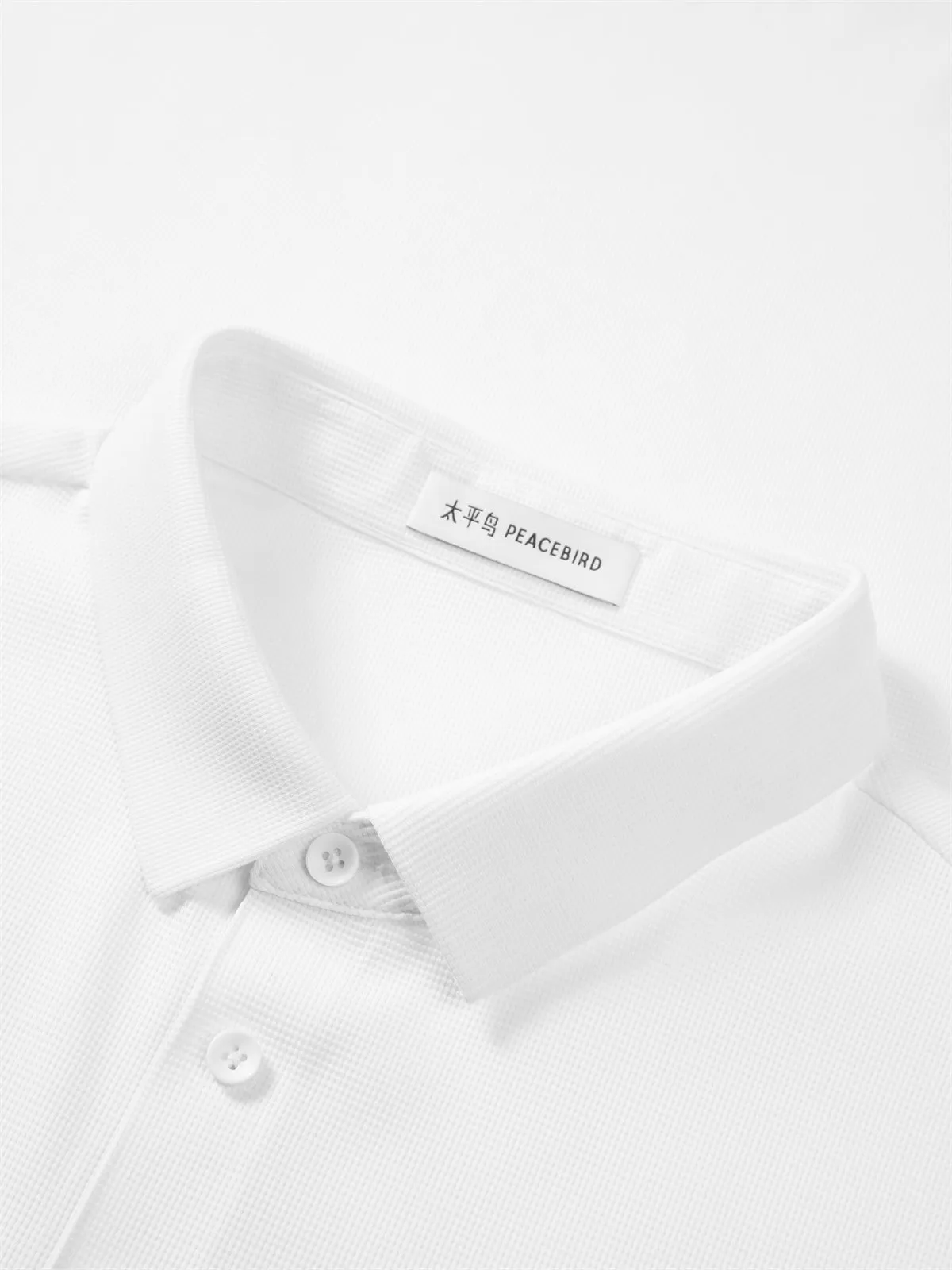 Men's Solid Embroidered Polo Shirt sold by PEACEBIRD product image thumbnail 3