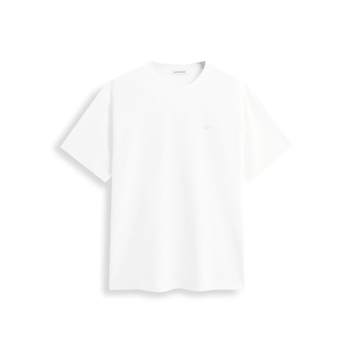 Men's Textured T-Shirt with Letter Embroidery sold by PEACEBIRD product image thumbnail 4
