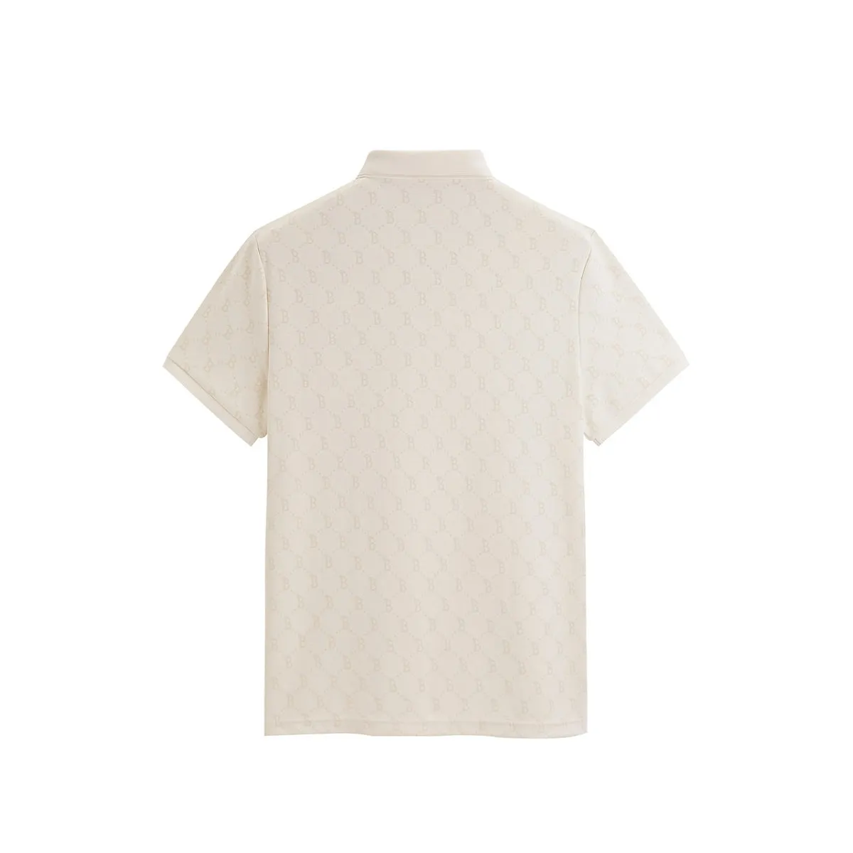 Men's Jacquard Letter Polo Shirt sold by PEACEBIRD product image thumbnail 2