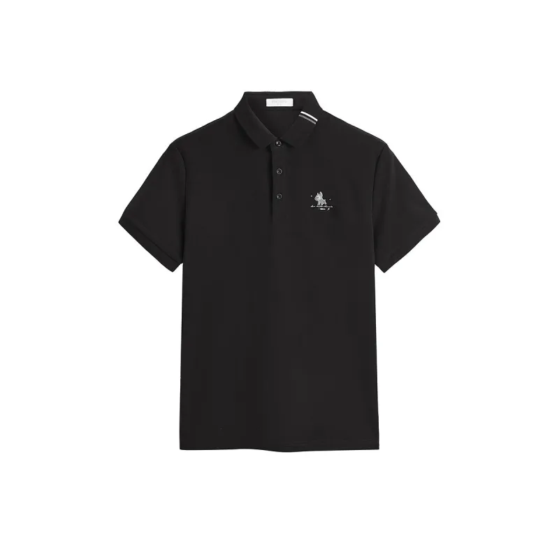 Men's Embroidered Polo Shirt sold by PEACEBIRD