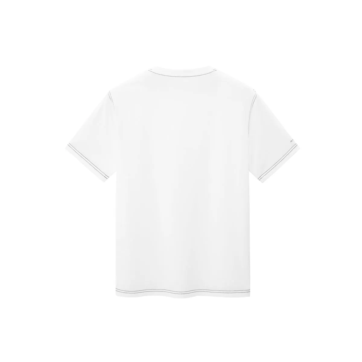 Men's Embroidered T-Shirt with Contrast Stitching sold by PEACEBIRD product image thumbnail 3