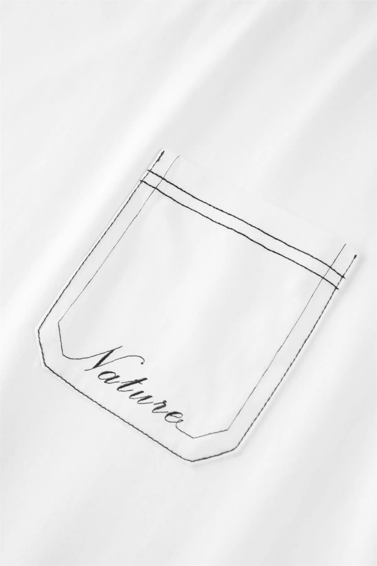 Men's Embroidered T-Shirt with Contrast Stitching sold by PEACEBIRD product image thumbnail 5